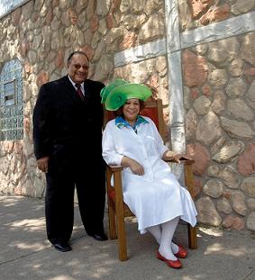 Geraldine Gay and  her brother Pastor Donald Gay in 2008